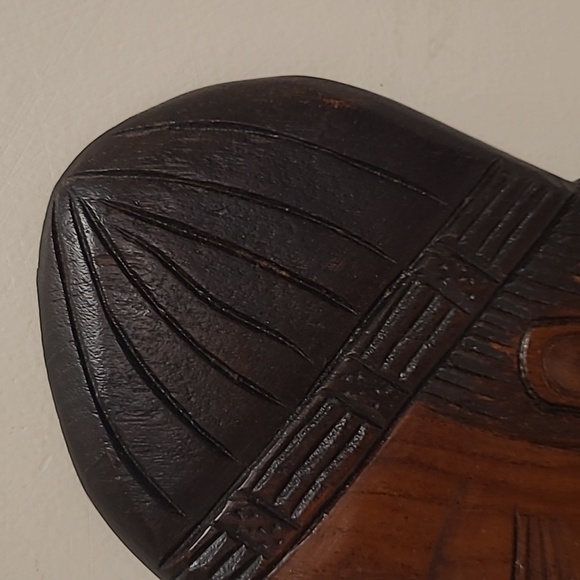 Hand Carved Wooden Decorative Woman - Picture 5 of 16